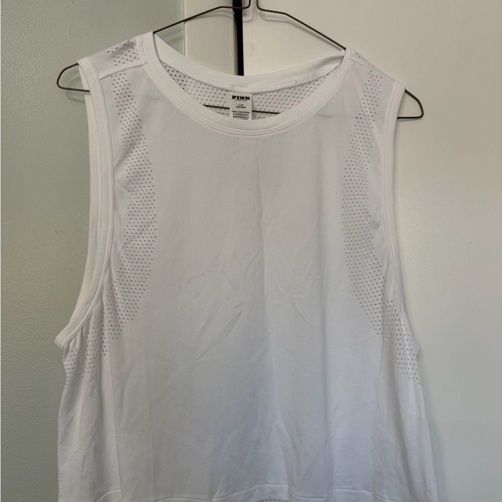 PINK Victoria's Secret White Tank Top